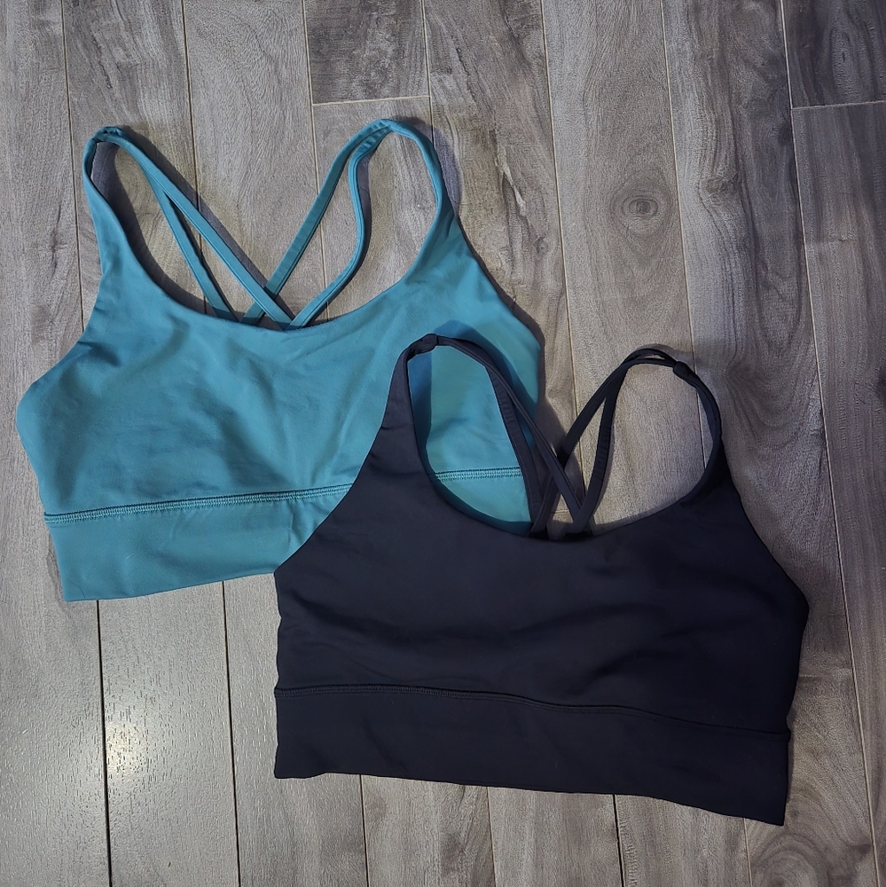 Lululemon Energy Bra Set Of 2 Size 10 Sold Out**